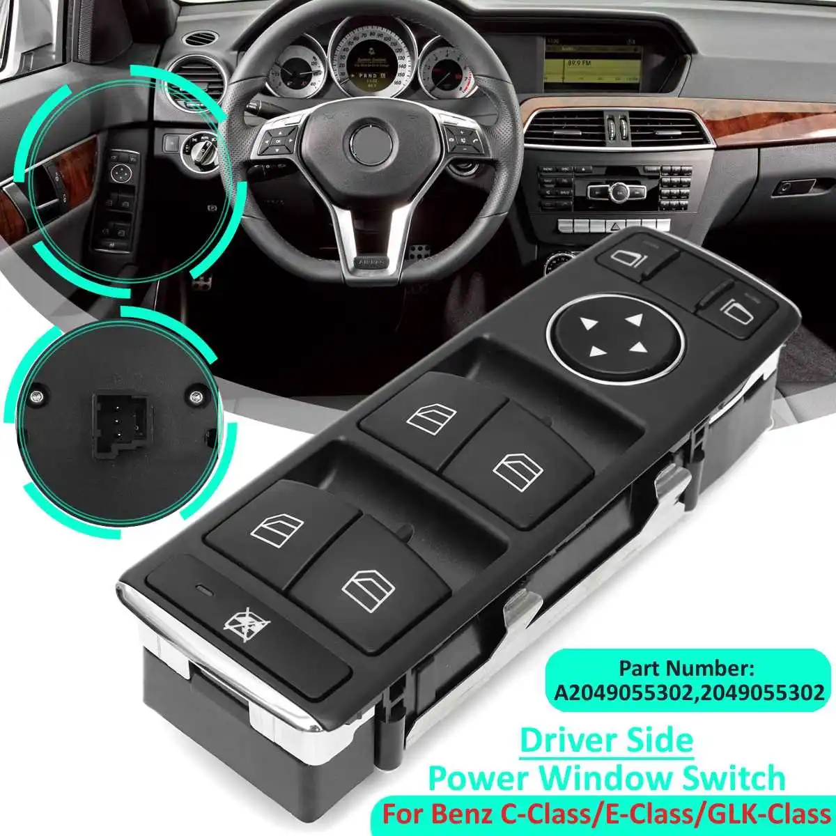 Электрический переключатель окна для Mercedes W204 W212 C E Class Benz S212 C250 C300 C350 C63 E350 E550 E250 #