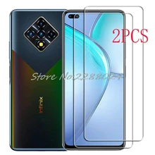 2 pces para infinix zero 8 8i 6.85 alta hd vidro temperado protetor em zero8 x687 x687b filme protetor de tela capa