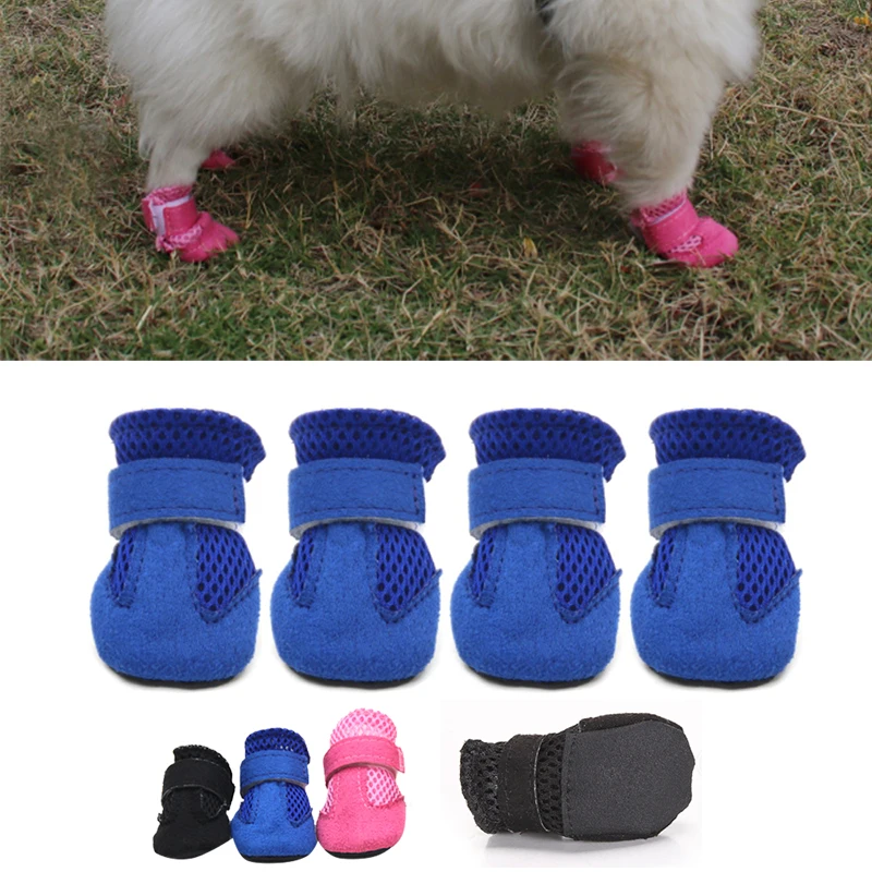 

Pet Supplies Dog Cat Shoes Puppy Booties Dogs Christmas Present Protection Foot Soft 4pcs Waterproof All Size Warm Rain Boots