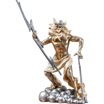 

GREEK MYTHOLOGY FIGURE DEATH ZEUS CENTAUR POSEIDON RESIN STATUE DECORATION CREATIVE RETRO LIVING ROOM ORNAMENTS X2092