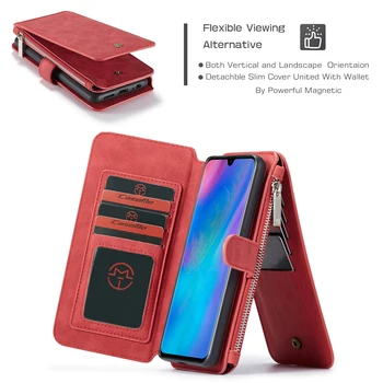 

2 In 1 Leather case for HuaWeiP30 With wallet Card package case Waterproof shockproof heavy protection case for Huawei Mate 20