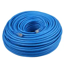 Плоский CAT6 Ethernet 100 м/1000 Мбит/с соединительный кабель сетевой RJ45 PLAT в оптовой продаже от 5 м до 50 м Длина: 50 м Cat6