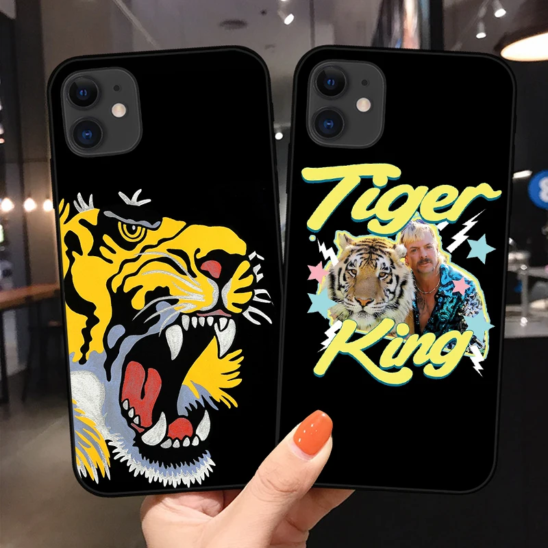 Joe Exotic Black Soft tpu Phone Case for iPhone 11 SE 5 5S 6 6s 7 8 Plus X XS MAX XR 11Pro Max Cartoon Tiger King Silicone Cover |
