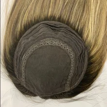 Alishevy европейские натуральные волосы не proce Кошерные волосы Топпер, 6100 цвет волос кусок иудейские волосы kippah осень Топпер