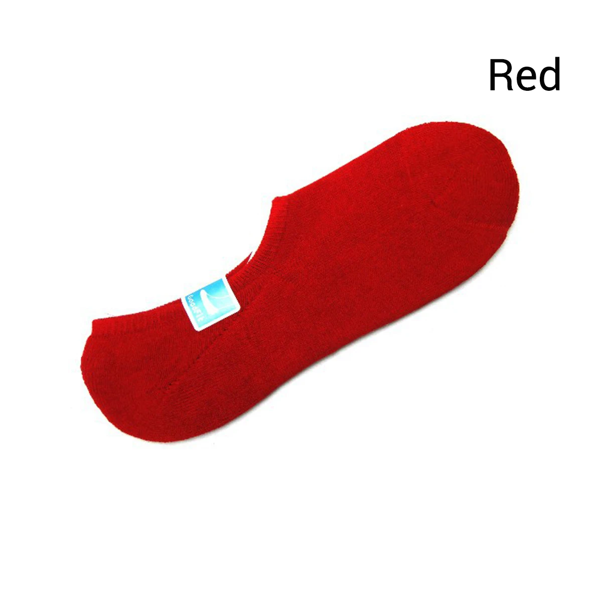 Autumn Winter Men's Socks Invisible Towel Style Warm Cotton Socks Silica gel Anti-slip Boat Socks High Qualtiy Terry Sox - Цвет: red