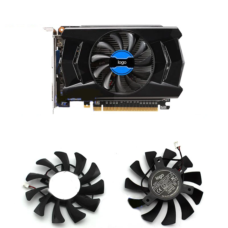 75 мм охлаждающий вентилятор HA8010F45F Z для MSI GTX 750ti 750 740 ITX Графика
