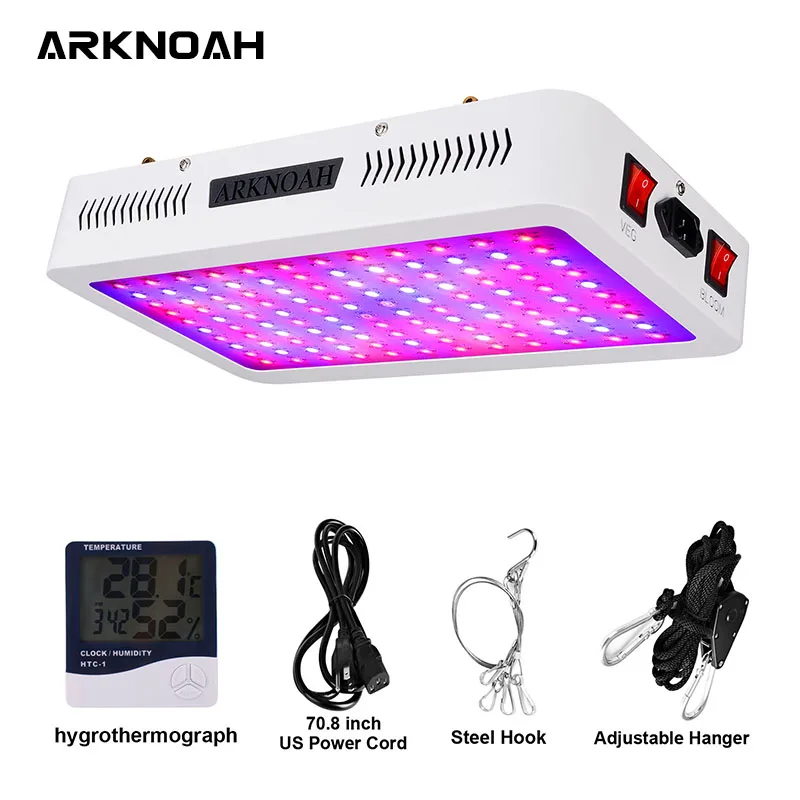 ARKNOAH 1200 вт полный спектр лампы для выращивания с УФ ИК для выращивания палаток роста растений с использованием Veg и цветения канала для растений - Испускаемый цвет: AK-GL-1200W VEGBM