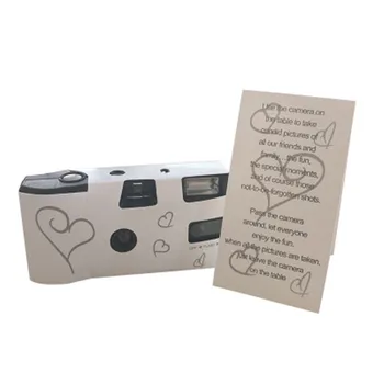 

Our Warm Wedding Bridal Camera Wedding Decoration 36 Photos Disposable Camera Single Use Disposable Funny Heart with Flash 10pc