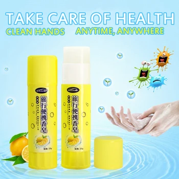 

Portable Soap Hand Washing Care Lemon Hand Soap Stick Antibacterial Glue Stick Shaped Travel Mini Disposable Hand Soap