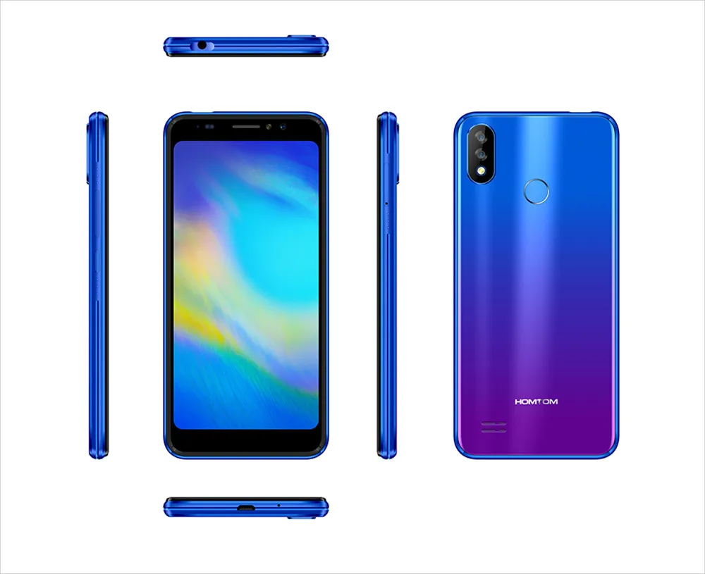 HOMTOM C8 мобильный телефон 5," 18:9 полный дисплей Android 8,1 MT6739 четырехъядерный 2 ГБ+ 16 Гб Смартфон разблокировка лица отпечаток пальца ID