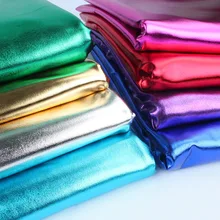 1 ярд Бронзирующая ткань из спандекса Материал Рождественское украшение сценическая Одежда для танцев блестящая кожаная одежда для костюма