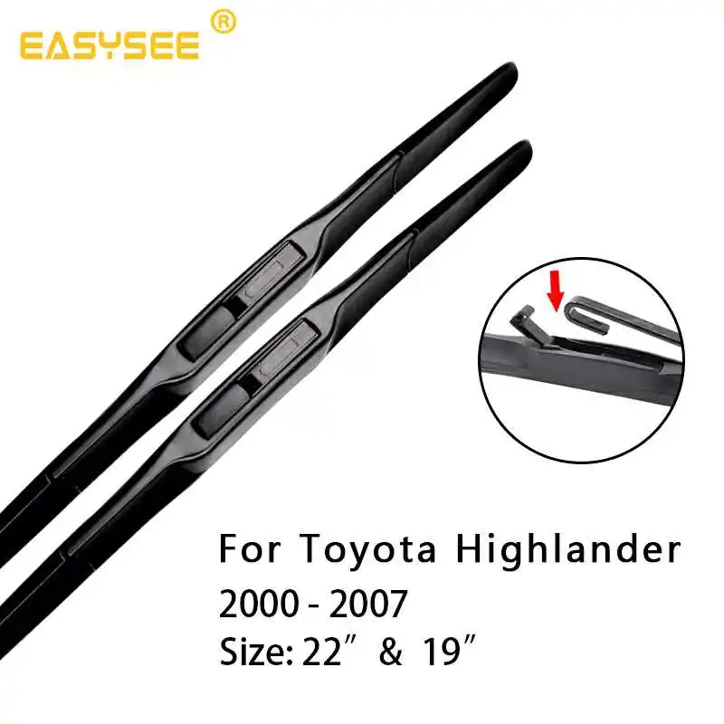

Windscreen windshield wiper Blades for Toyota Highlander Model 22"&19" 26"&20" Year from 2000 to 2011 2012 2013 2014 2015 2016
