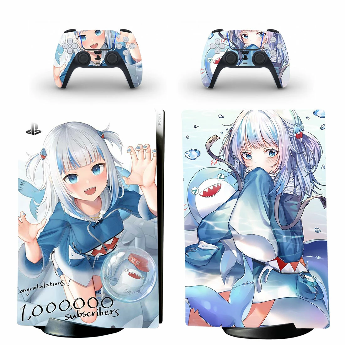 afstand midler Minimer Anime Cute Girl Ps5 Digital Skin Sticker For Playstation 5 Console & 2  Controllers Decal Vinyl Skins - Stickers - AliExpress