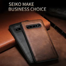 LLZ. COQUE, ультратонкий кожаный чехол премиум класса, защитный чехол для samsung Galaxy S10e S9 S10 Plus Note 9, чехлы, чехлы