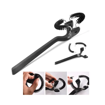 

Semi-automatic Coffee Machine Cleaning Brush Detachable Nylon Bristle Brush Head Cleaner Elbow Anti-scalding Design Durable