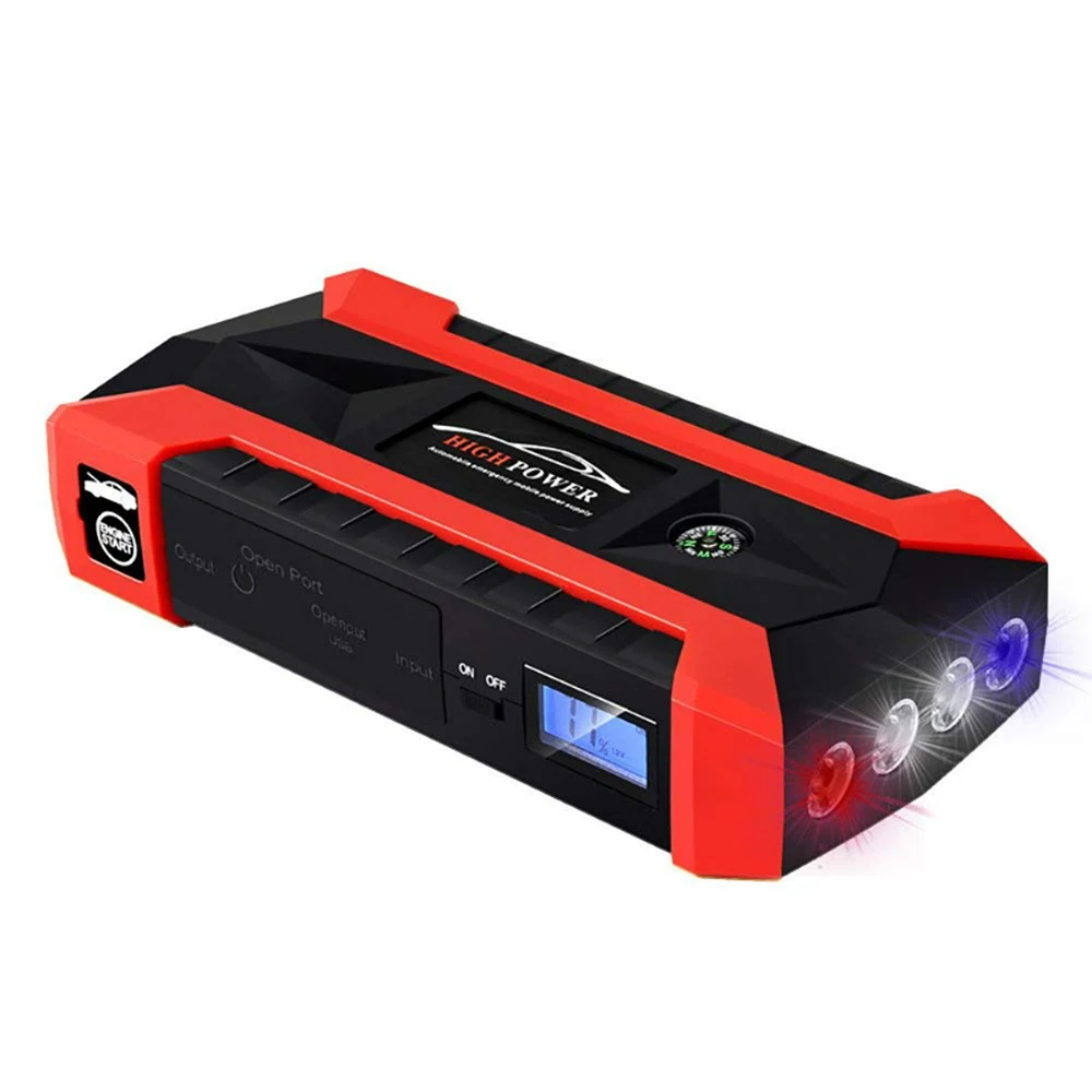 Портативный 89800 мАч автомобильный пусковой стартер Booster Charge Cell 4 USB зарядка Pal лампа