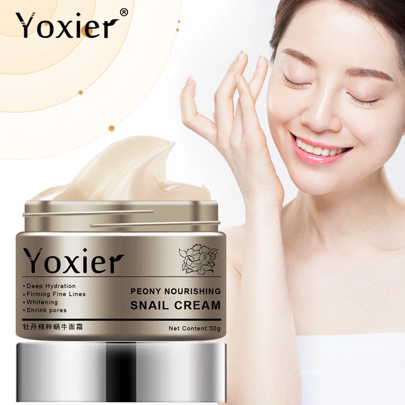 

Yoxier Peony Anti Wrinkle Facial Cream Nourishing Anti Aging Whitening Skin Care Acne Treatment Hyaluronic Acid Snail Cream