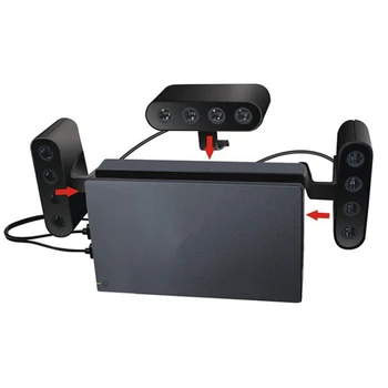 

3-in-1 4-Port ABS Plastic Controller Converter Adapter Drive free plug and play for Nintendo Switch / Wii U/PC Black