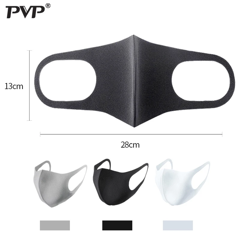 PVP 3Pcs/Lot Anti Dust Face Mouth Cover PM2.5 Mask Respirator - Dustproof Anti-bacterial Washable - Reusable Comfy Masks