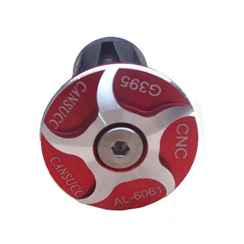 

Bar End Plugs 2 Pack Aluminum MTB Road Bike Handlebar End Plugs Bar End Caps(red)