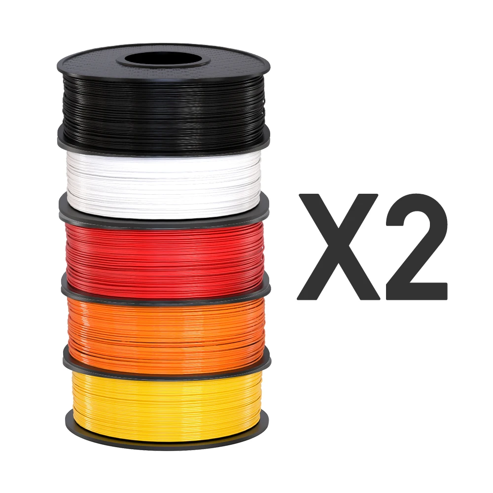 Anet PLA нити 3d принтер 1,75 мм 1 кг 3d принтер PLA нити расходные материалы пластик для 3d принтер поставки 10 шт - Цвет: mix 5 color