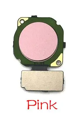 Pink 1Pcs For Huawei Honor 10 lite New Home Button Touch ID Fingerprint Sensor Flex Cable Replacement Parts - Цвет: Pink