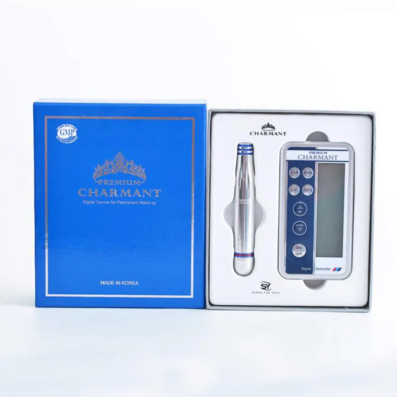 Профессиональный CHARMENT2 Перманентный макияж машина цифровая ручка для нанесения тату бровей, губ, подводка для глаз tattoo машина с картриджем иглы