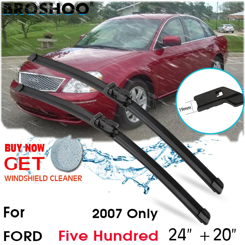 

Car Wiper Blade Window Windscreen Windshield Wipers Blades Button Arm Auto Accessories For Ford Five Hundred 24''+20'' 2007 Only