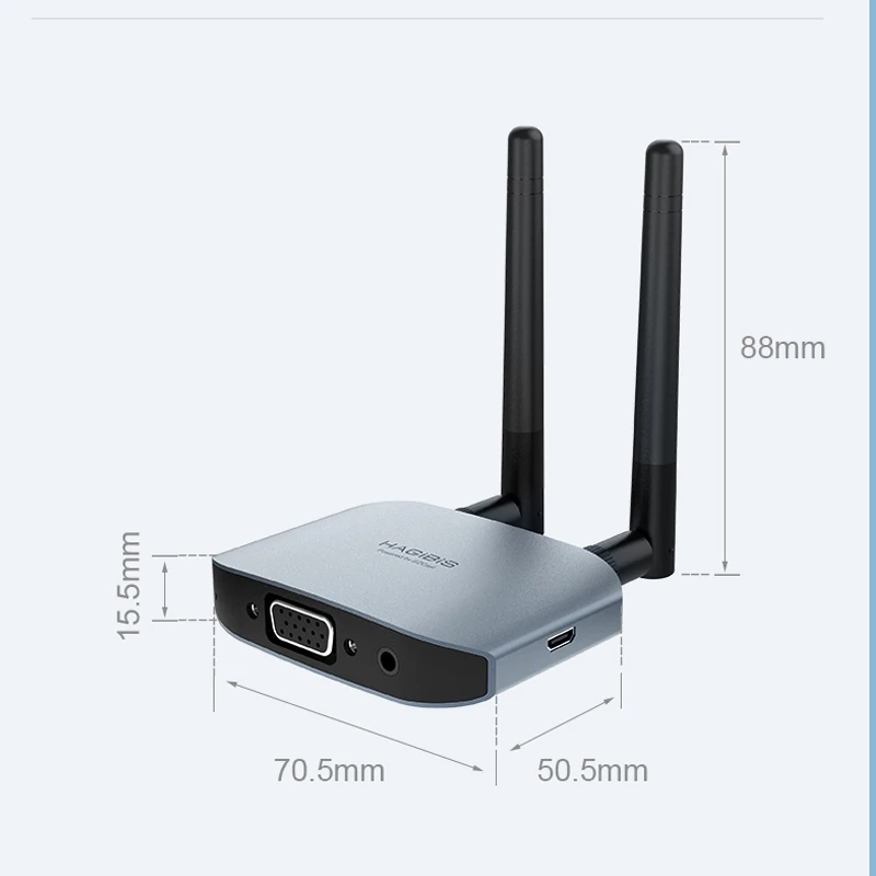 Hagibis 4K HD VGA HDMI-compatible Adapter TV Stick Wireless WiFi Display  Dongle Screen Mirroring Video Audio Converter