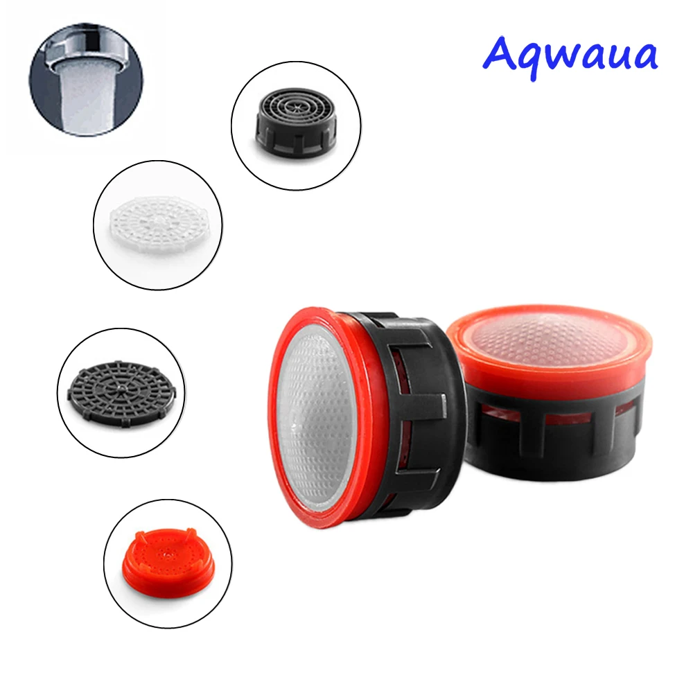Aqwaua-Water Saving Faucet Aerator, Spout Bubbler Filter, Acessórios Core Part, Acessório para Guindaste, 4L Minuto, 24mm, 22mm
