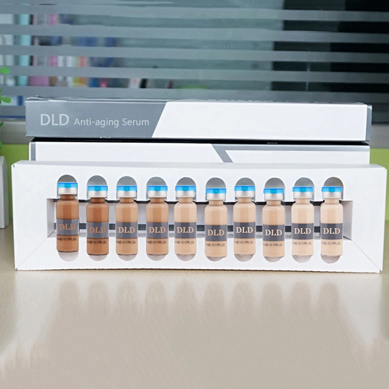 10*5 мл Сыворотка для кожи отбеливание и осветление сыворотка натуральная Обнаженная Палетка консилеров основа-5 типов цвета кожи