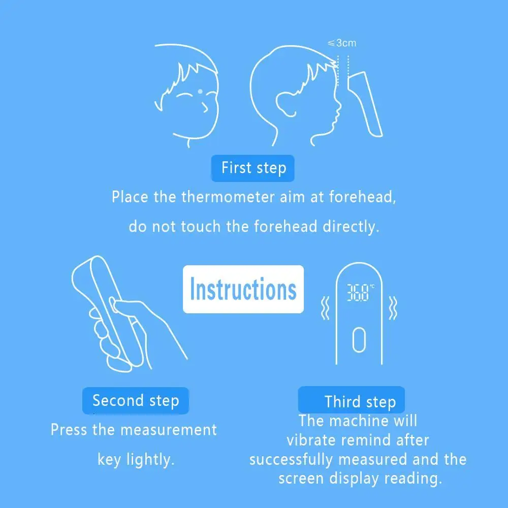 XIAOMI iHealth цифровой инфракрасный термометр Детский термометр бесконтактный лоб термометр скорость электронный термометр