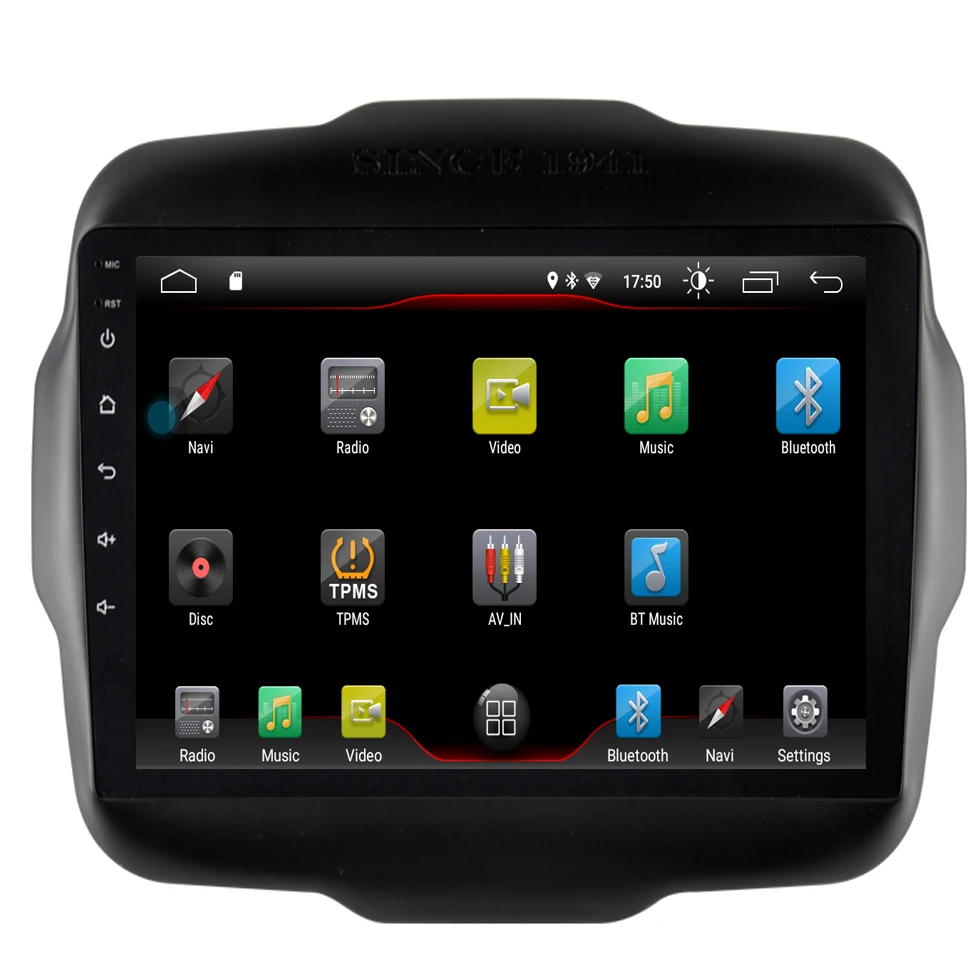 Flash Deal Android 9.0 2.5D car dvd For JEEP Renegade Radio 2016-2019 multimedia GPS Radio stereo gps navigation map camera 1