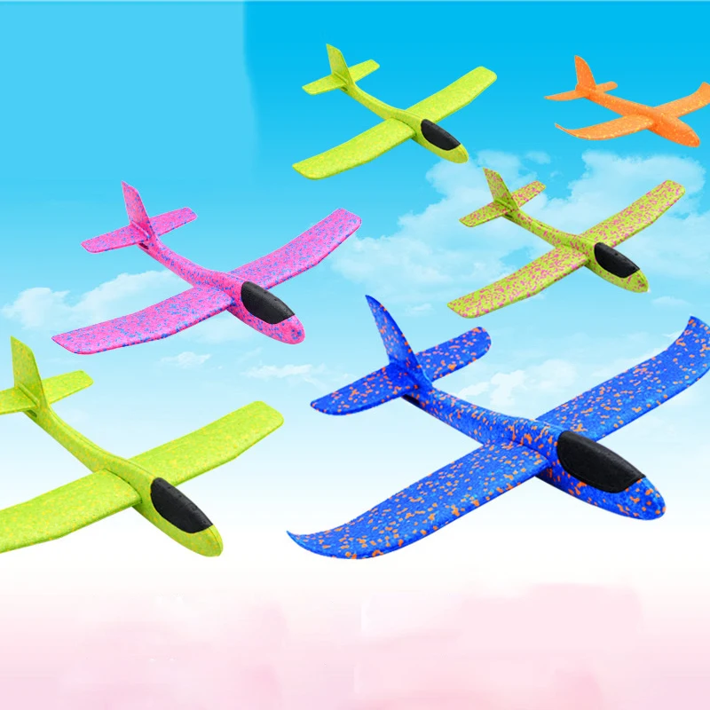 

Mini Foam Throw Airplane Outdoor Hand Launch Glider Plane Foam Flying Airplane DIY Toys Puzzle Model Gift Funny Toys For Kid#E
