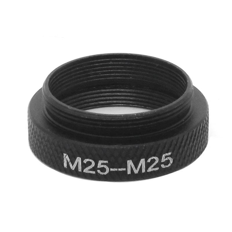 6.5 mm Microscope Objective Lens Adapter Ring Mounting Thread M25 to M25 Objective Parfocal Length Extension Ring Adapter