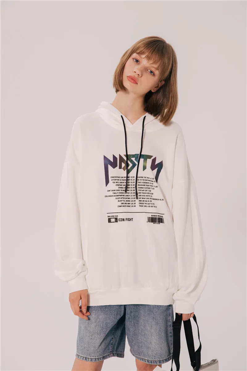 Printed Women's Hoodie Terry Pullover Hooded Sweatshirts Hip Hop Hoodie New Fashion Women’s Sweatshirts
