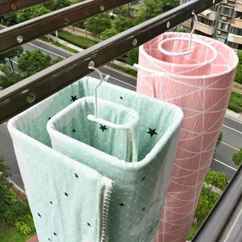

Drying Racks Spiral Hanger Iron Clothes Quilt Sheets Bed Sheet Hanger Home Laundry Storage Hangers