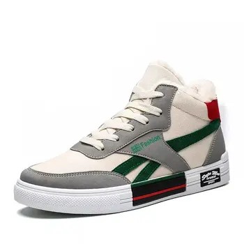 

Cotton shoes, high top shoes, boots, snow boots Beautiful warm men new style comfortable men's shoes