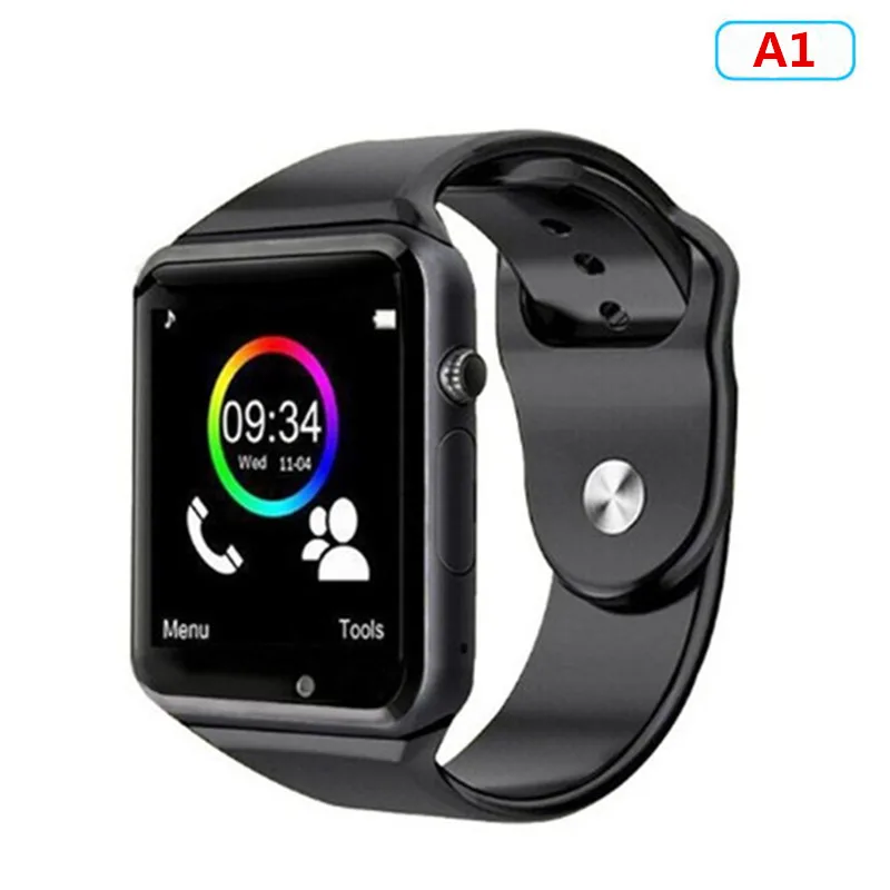 A1 Black Bluetooth Смарт-часы DZ09 GT08 A1 T8 Q18 Z60 часы из сплава с слотом для sim-карты TF Музыка MP3 для телефона Android и IOS - Цвет: A1 Black