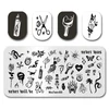Nail Stamp MouTeen157 Magic School Full Cover Nail Plates Stamp King Manicure Set For Nail Art Stamping 5