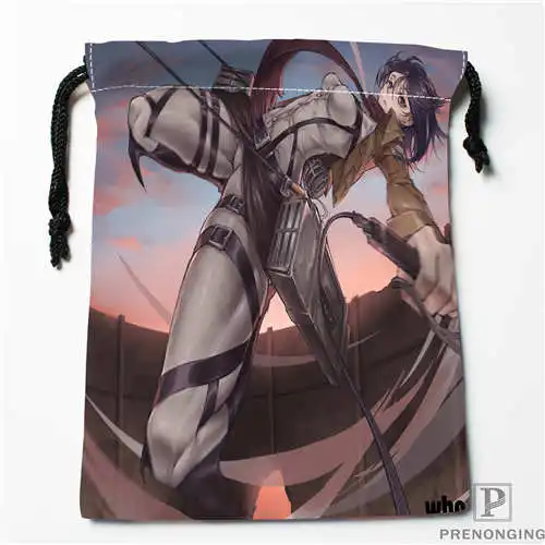 Bags Пользовательские печати attack_on_titan сумки для покупок на шнурках дорожный мешочек для хранения плавать Туризм игрушка сумка унисекс мульти Size18-12-31-78 - Цвет: Bags