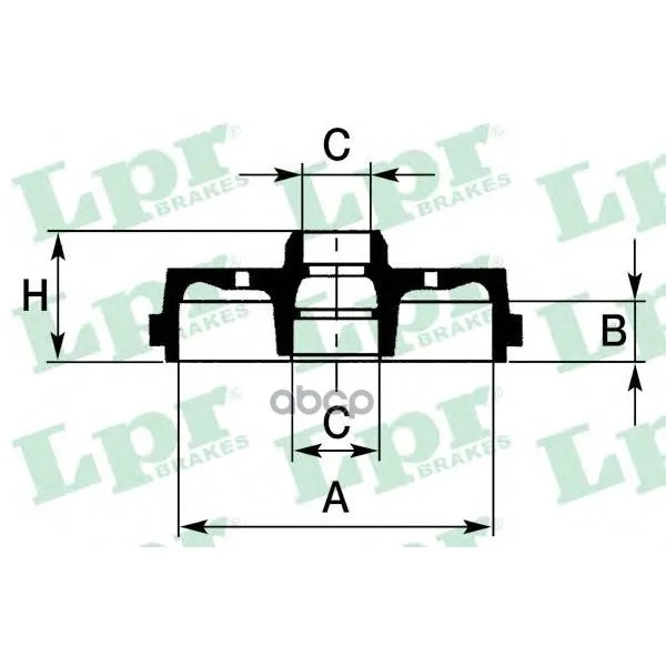 Барабан Тормозной Audi 80/Vw Golf/Jetta/Passat/Polo Lpr 7d0226 Lpr арт. 7D0226