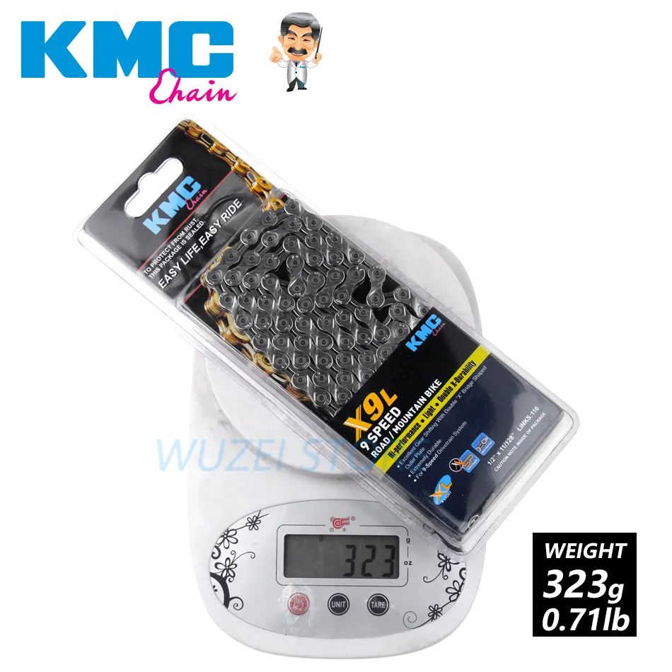 КМК цепи 8/9/10/11/12 Скорость цепи X8 X9 X10 X11 X12 Z8.3 X8PL Z9 X9L X11EL HV408 MTB дорожный велосипед инструмент для демонтажа цепи велосипеда - Цвет: X9L Silver