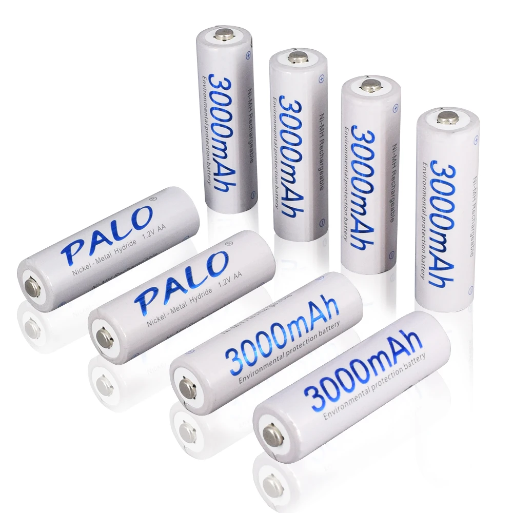 4-16pcs AA Rechargeable 1.2V 3000mAh NI-MH Nimh Ni Mh High Capacity Battery Camera Toy Car rechargeable nickel metal hydride batteries