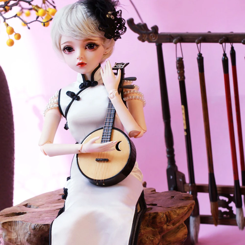 EVA BJD 1/3 китайский классический Cheongsam ручной работы макияж 24 дюйма 60 см+ стеклянные глаза+ аксессуары парики одежда обувь полный комплект