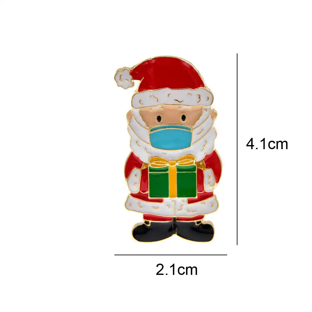 Cindy Xiang Couleur Rouge Email Pere Noel Broches Broches Mode Femmes Et Hommes Bijoux 2 Couleurs Disponibles Accessoires De Noel Aliexpress
