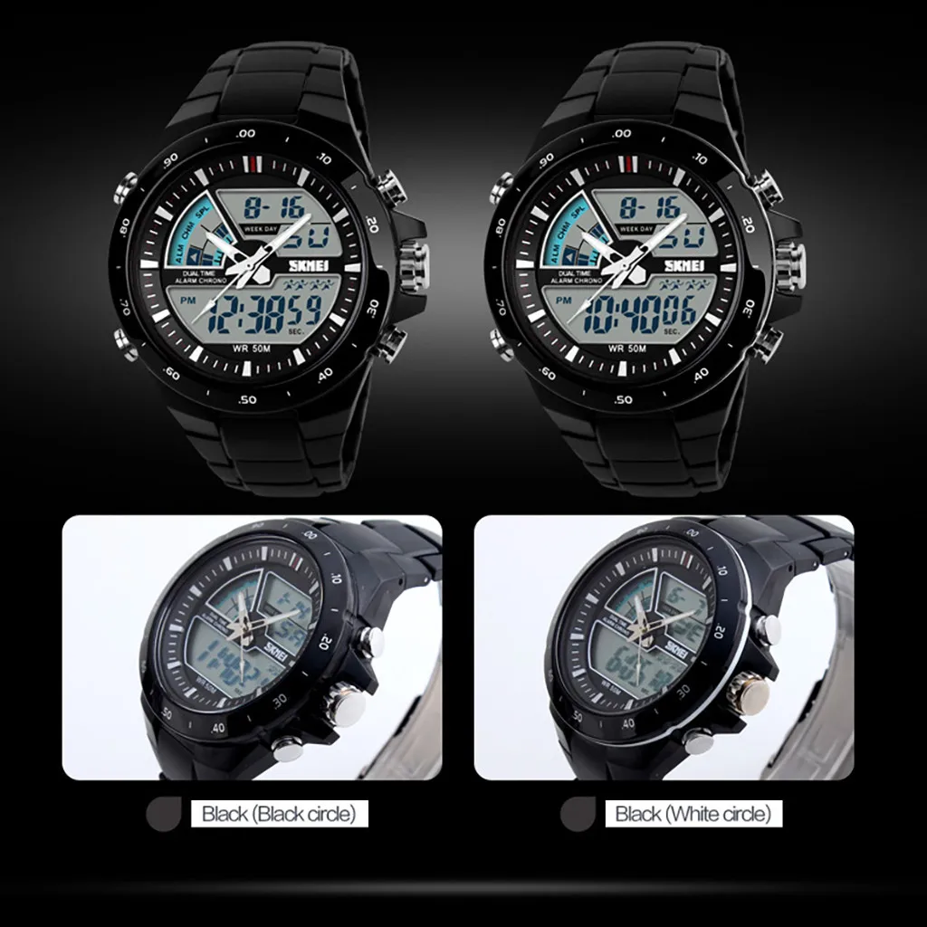 SKMEI 1016 Men Digital Watch Fashion Outdoor Sports Wrist Watches Waterproof Swim Dive Military Men's Watch Male Alarm Clock