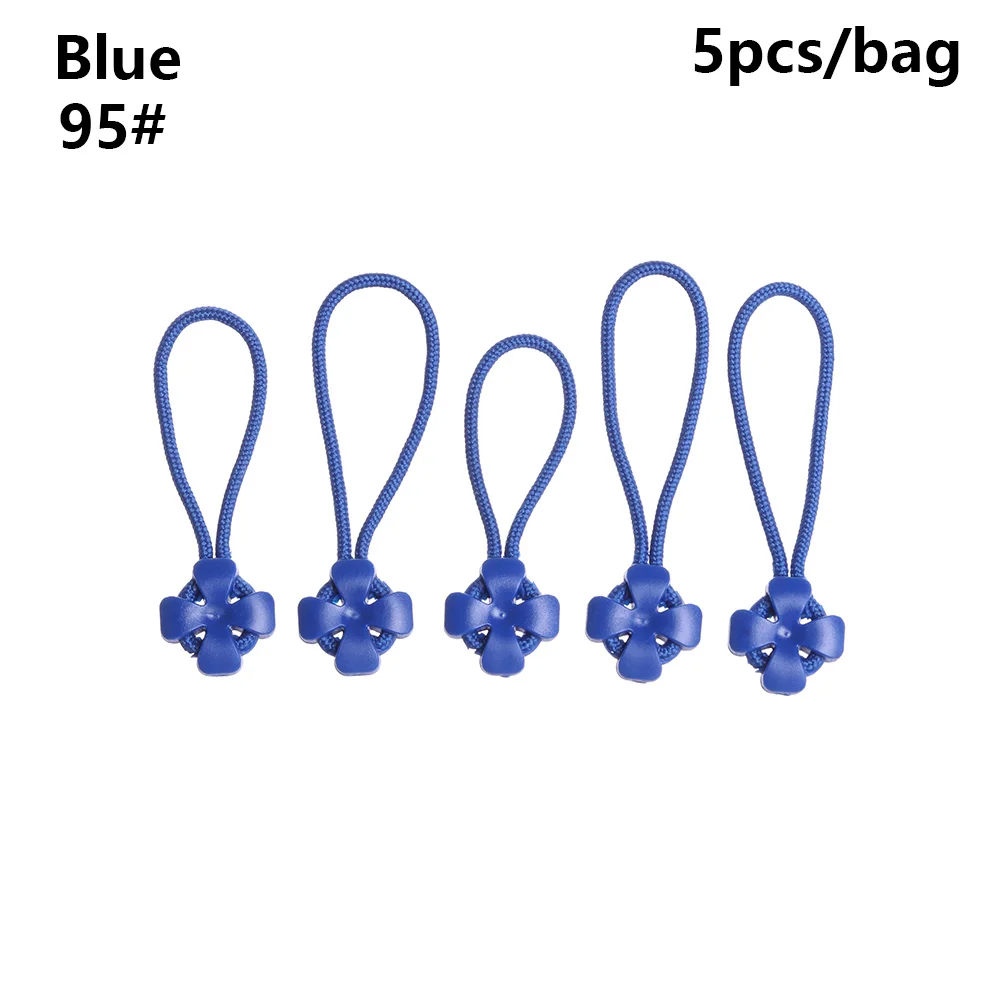 Blue 5/10 шт. застежка-молния съемник Конец подходит веревки тег фиксаж шнура застежка-молнии Tab сменный зажим сломана Пряжка дорожная сумка чемодан, одежда и аксессуары - Color: Blue