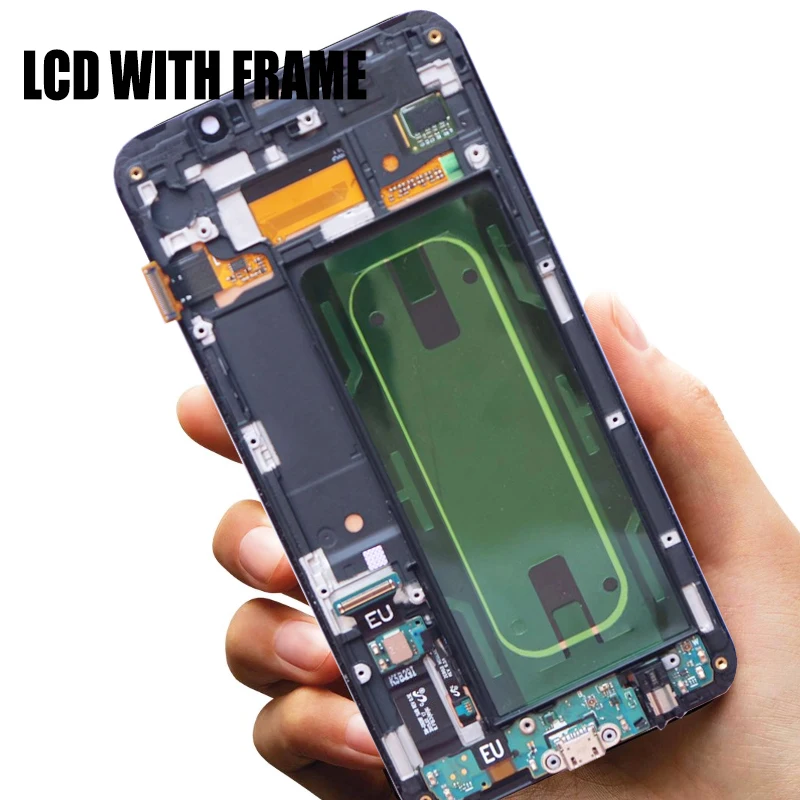 5,7 ''Дисплей для samsung Galaxy S6 Edge Plus G928 G928F SM-G928FD ЖК-дисплей кодирующий преобразователь сенсорного экрана в сборе Замена