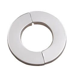 Self-Adhesive Wall Split Flange Escutcheon Cover Plate Shower Faucet Decorative Cover Chrome Finish Stainless Steel M68E